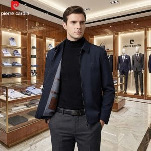 Áo Khoác Pierre Cardin chính hãng màu xanh đen PCJ-866BLEC36